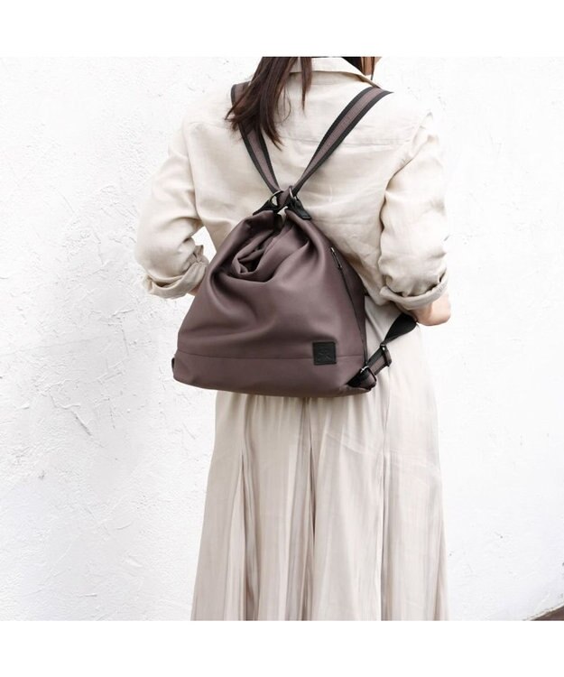 Regalo Felice 【ワンアクションでリュックに出来る】3wayトート / REGALO GYG(グレージュ)