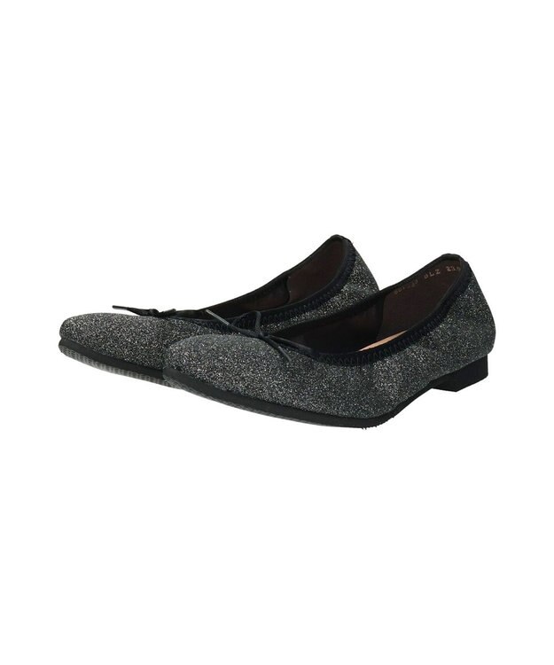 Bridget Birkin 【Bridget Birkin】ポインテッドトゥバレエシューズ ブラック雑材