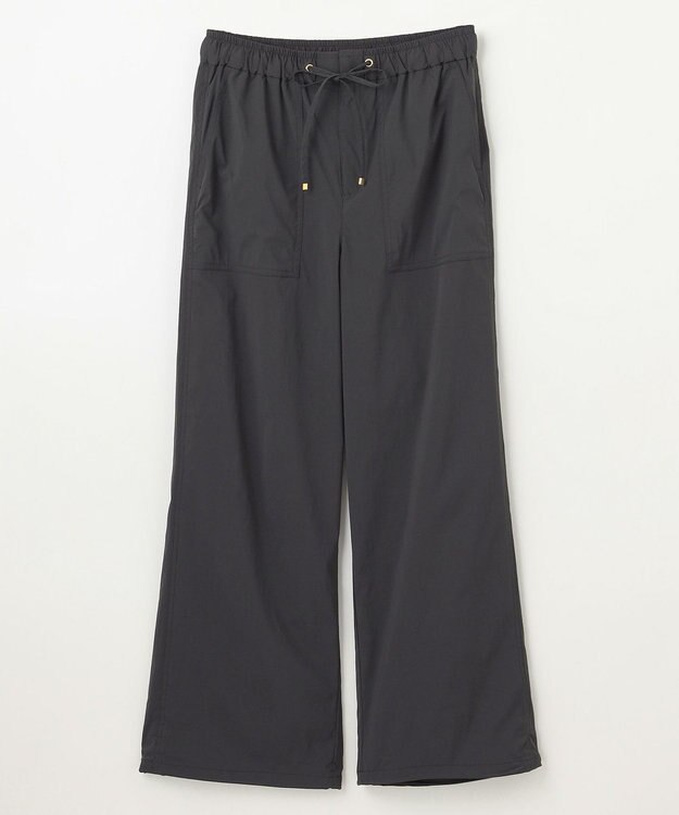 ANY 【ウエストゴム】撥水ナイロンベイカーパンツ スミクロ