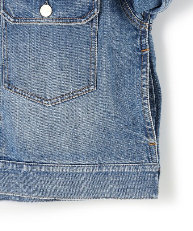 23区 L 【Oggi3月号掲載/RED CARD TOKYO×23区】ショート丈 デニム ジャケット ライトブルー系