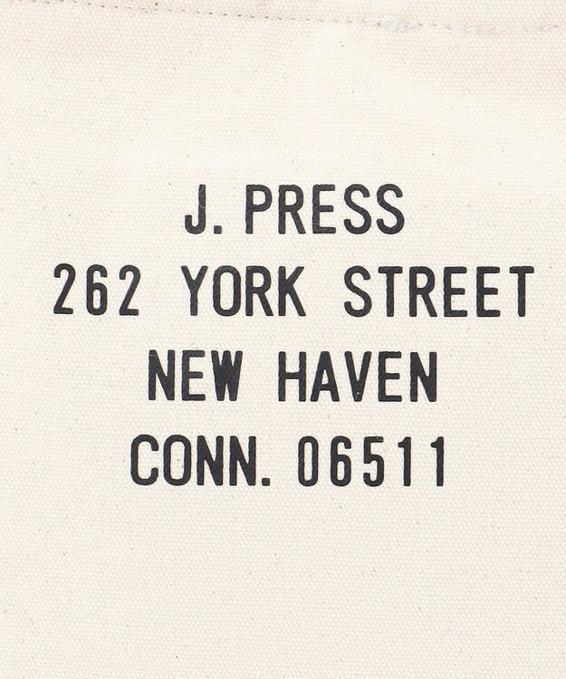 J.PRESS MEN 【120th anniversary】Chenille Patch Tote Bag アイボリー系