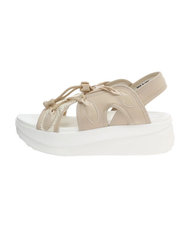 Green Parks ・ＬＥＮＡ　メッシュ厚底サンダル Beige