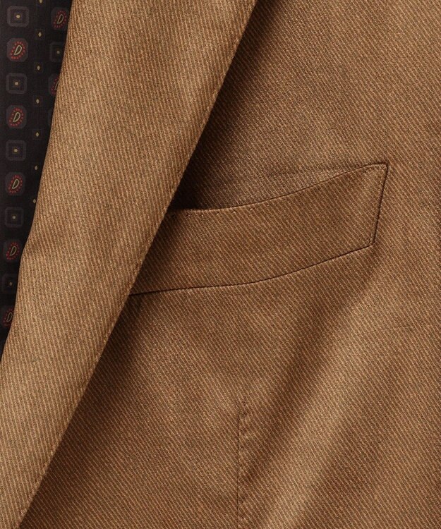 JOSEPH ABBOUD 【ストレッチ/スウェードタッチ/JAPANファブリック】コマ スウェード ジャケット キャメル系
