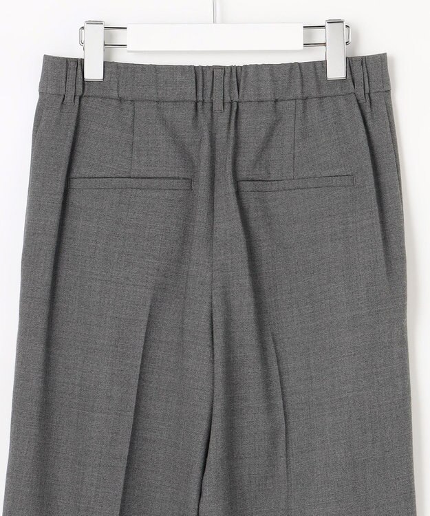 自由区 【SHIHOさん着用】ソフトウールブレンドワイド パンツ チャコールグレー