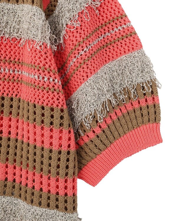 CRAFT STANDARD BOUTIQUE マルチカラーファンシーニットプルオーバー Pink