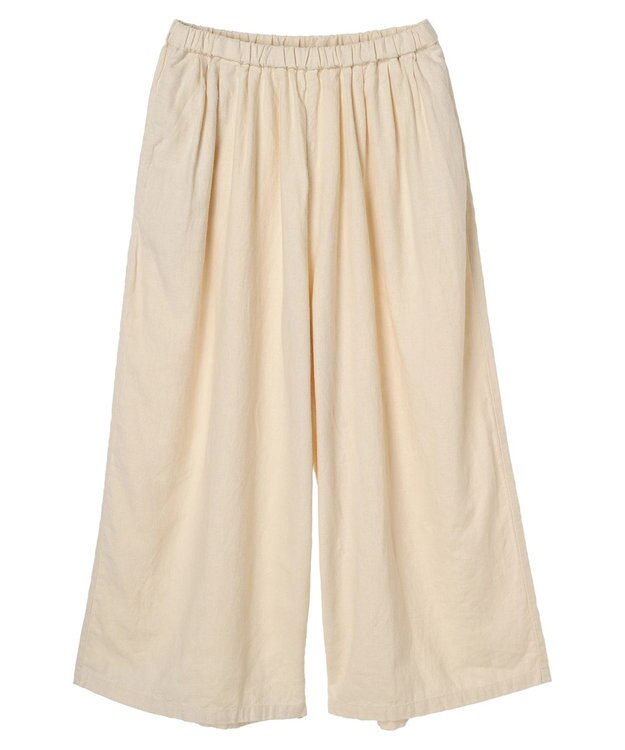CRAFT STANDARD BOUTIQUE 【キナリノ別注】リネンレーヨンワイドパンツ Ivory