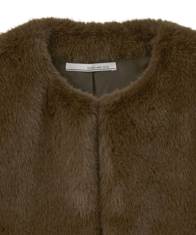 Green Parks ・ＥＬＥＮＣＡＲＥ　ＤＵＥ　フォックス調ファーベスト Brown