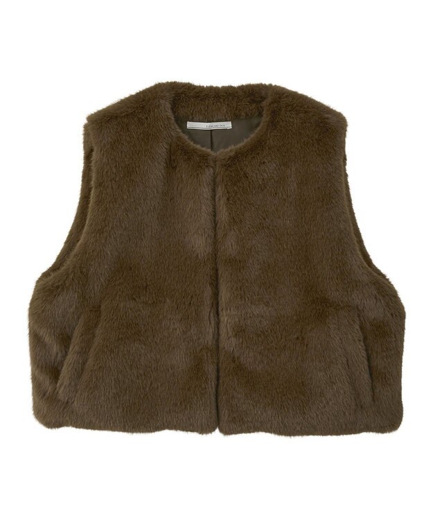 Green Parks ・ＥＬＥＮＣＡＲＥ　ＤＵＥ　フォックス調ファーベスト Brown