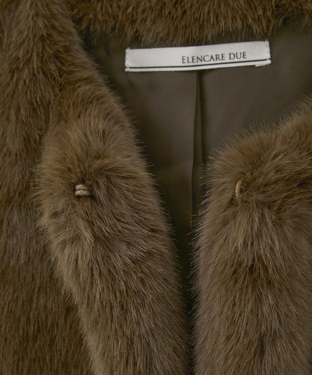 Green Parks ・ＥＬＥＮＣＡＲＥ　ＤＵＥ　フォックス調ファーベスト Brown
