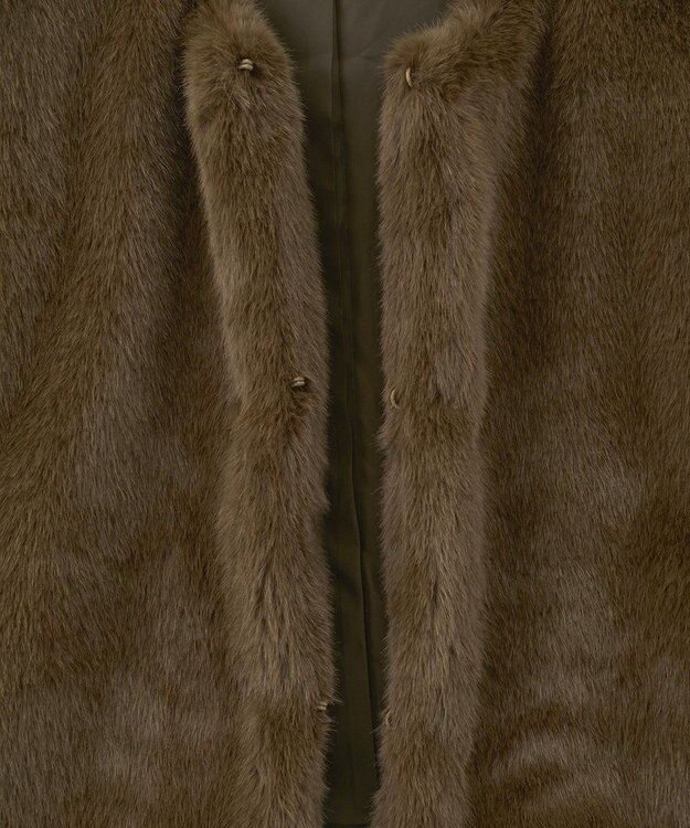 Green Parks ・ＥＬＥＮＣＡＲＥ　ＤＵＥ　フォックス調ファーベスト Brown