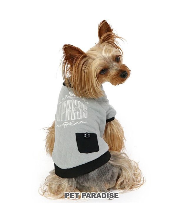 PET PARADISE J.PRESS キルトプルオーバー 【小型犬】 グレー