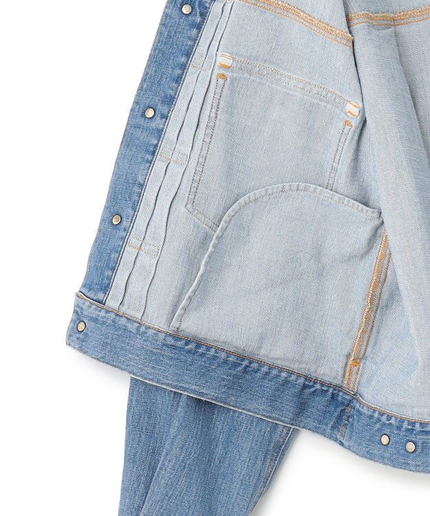 23区 L 【Oggi3月号掲載/RED CARD TOKYO×23区】ショート丈 デニム ジャケット ライトブルー系