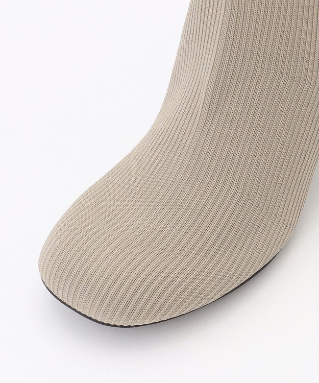 steppi 【防水 / 洗える】オブリークトゥ ブーツ カーキベージュ