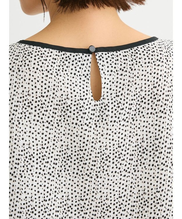 Green Parks アソートバタフライスリーブブラウス Dot