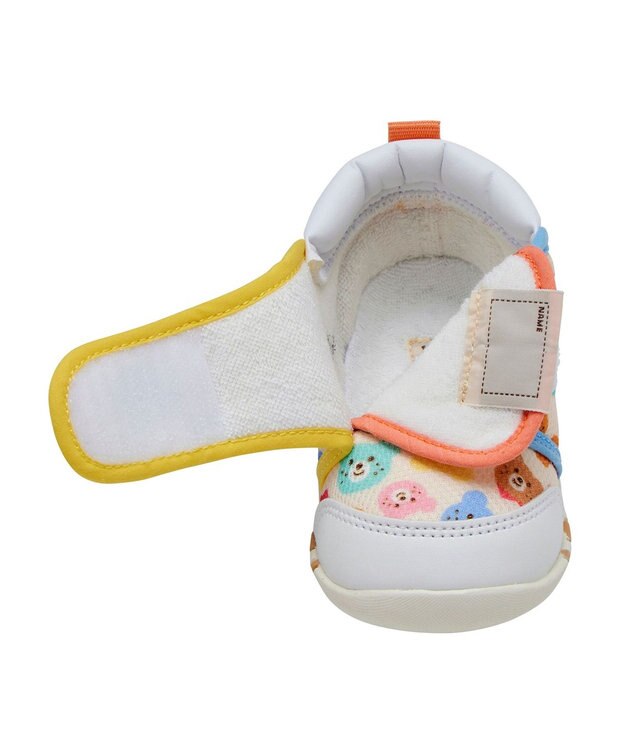 MIKI HOUSE HOT BISCUITS 【11.5-13.5cm】 パステルビーンズ ファーストベビーシューズ 白