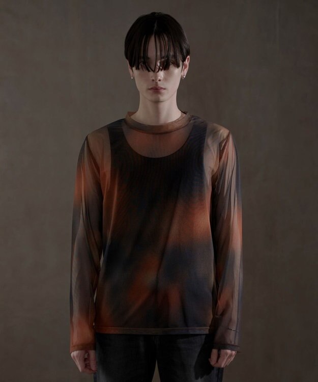 WEGO シアープリントT（LS） 柄1