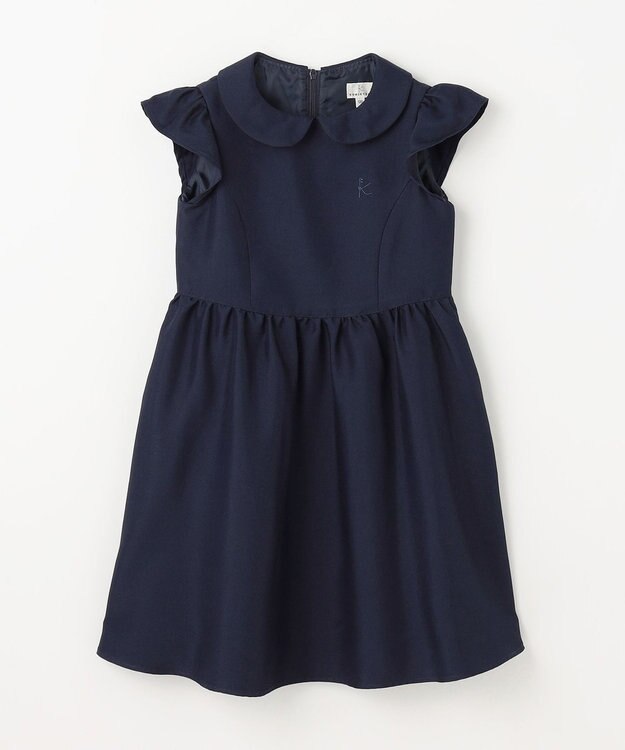 組曲 KIDS 【110-140㎝】レーシージャケット＆ワンピース セット ネイビー系