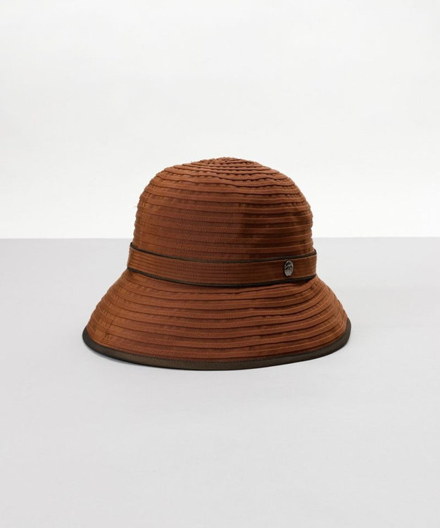 AURORA 【 LANVIN COLLECTION（ランバン コレクション） 】グログランセーラーハット ブラウン