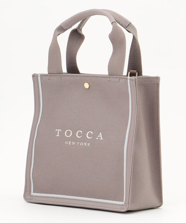 TOCCA 【WEB限定】TABLEAU BAG キャンバスバッグ ライトグレー系