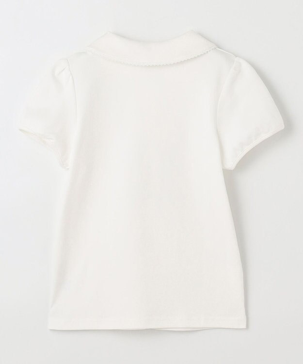 ANY KIDS 丸襟付き 半袖 ブラウス ホワイト