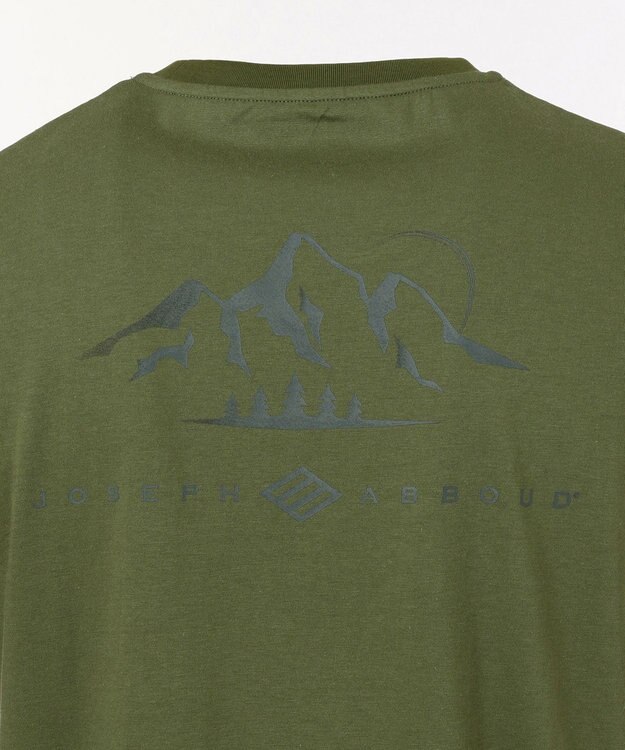 JOSEPH ABBOUD MOUNTAIN JC天竺Ｘドットエアー Tシャツ カーキ系