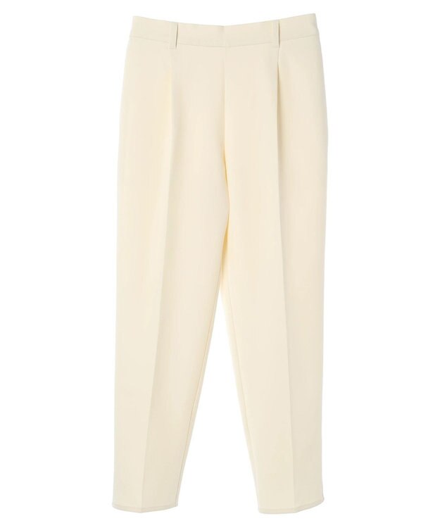 Green Parks きれいシルエットパンツ（アンクルテーパード） Ivory