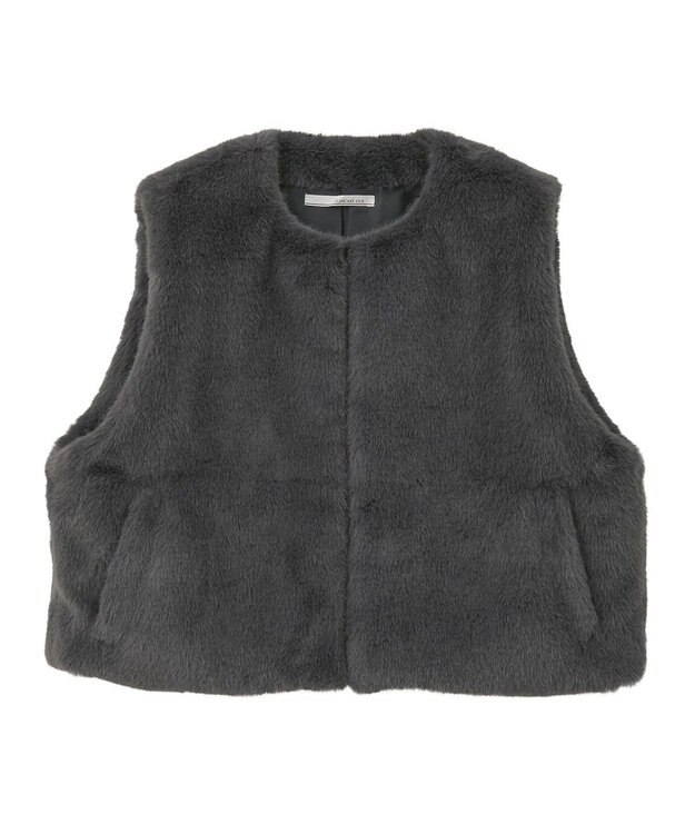 Green Parks ・ＥＬＥＮＣＡＲＥ　ＤＵＥ　フォックス調ファーベスト Charcoal Gray