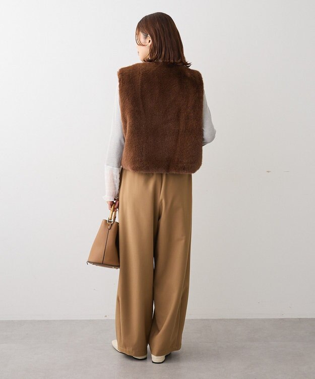 Green Parks ・ＥＬＥＮＣＡＲＥ　ＤＵＥ　フォックス調ファーベスト Brown