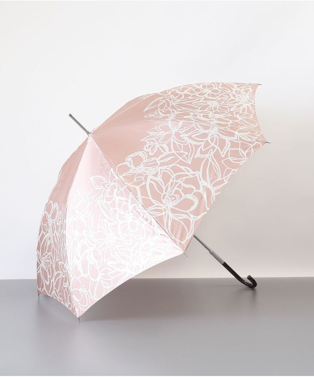 AURORA PINKY & DIANNE（ピンキー＆ダイアン） 花柄耐風雨傘（長傘） ベージュ