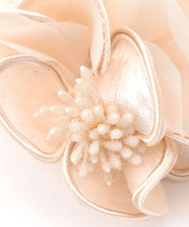 ANY SIS トリムフラワー コサージュ ベージュ