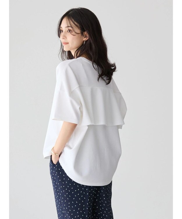 AMERICAN HOLIC 接触冷感バックフレアポンチプルオーバー Off White