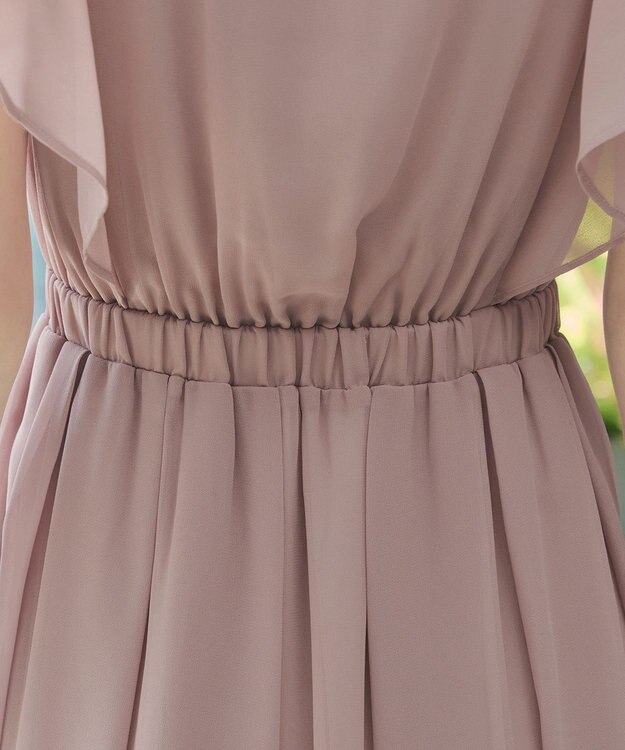 Tiaclasse L 【新色追加】フレアスリーブワンピース ピンク