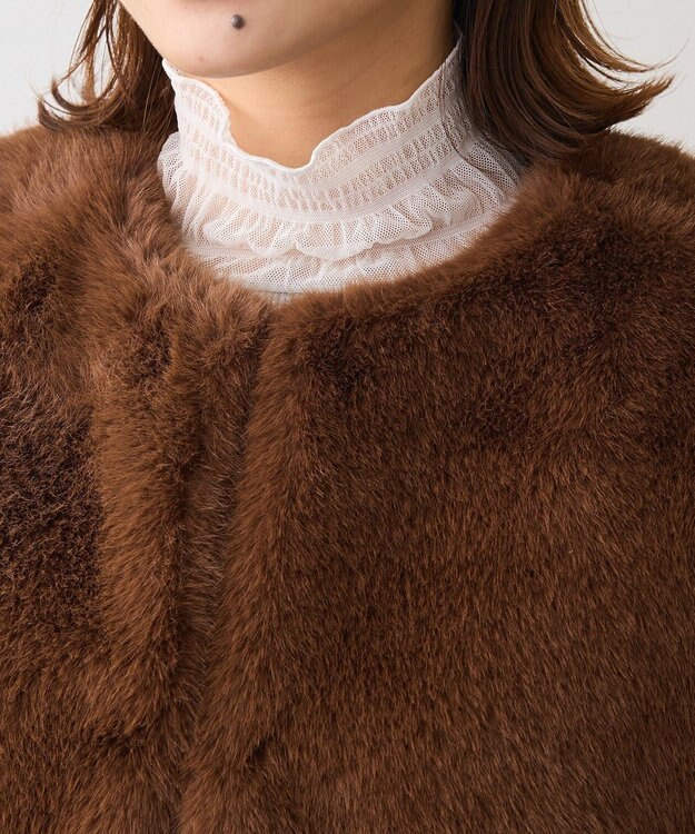 Green Parks ・ＥＬＥＮＣＡＲＥ　ＤＵＥ　フォックス調ファーベスト Brown