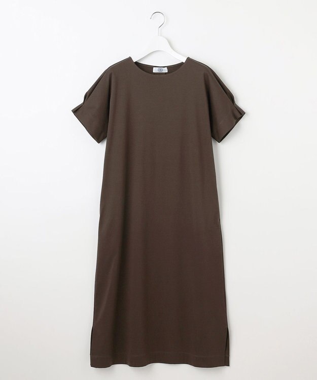 J.PRESS LADIES S 【WEB限定カラーあり・洗える】コットンスムース ドルマンスリーブ ワンピース ダークブラウン系