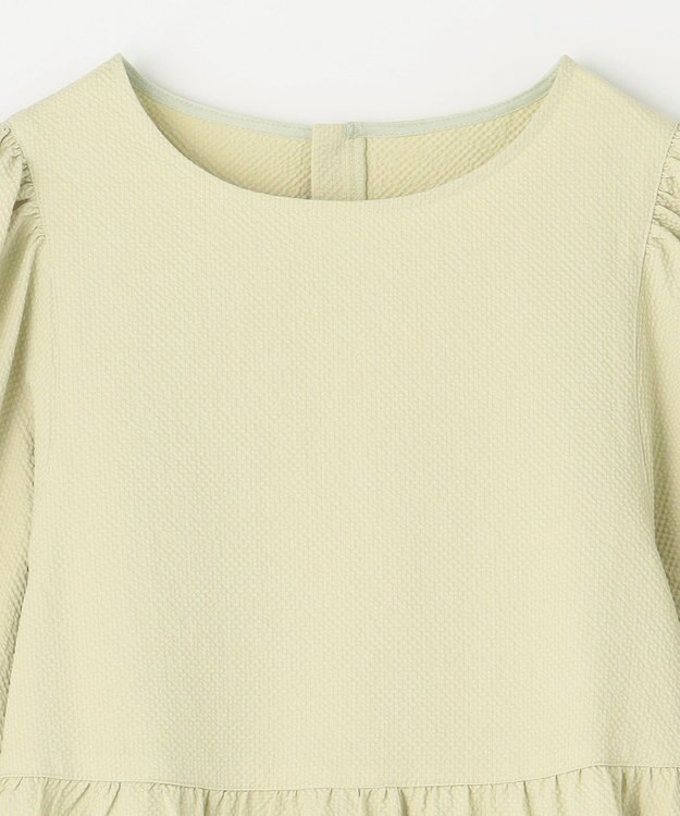 ANY L サッカーパフスリーブブラウス ライム