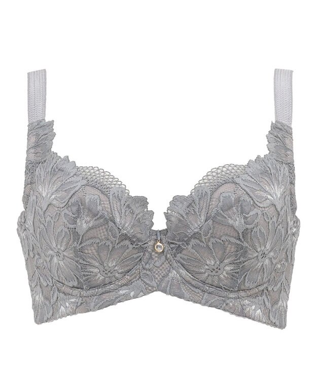 BRADELIS New York 【BRADELIS New York】サポートバックラインブラ24S1 グラマーバストをスッキリさせる補正ブラ グレー