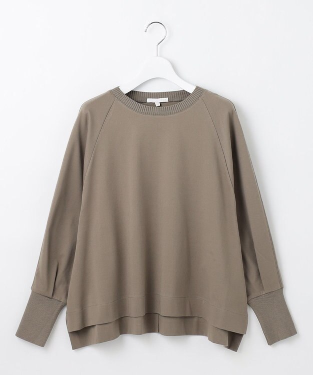 自由区 L 【セットアップ対応・洗える】エアーポンチ カットソー モカ