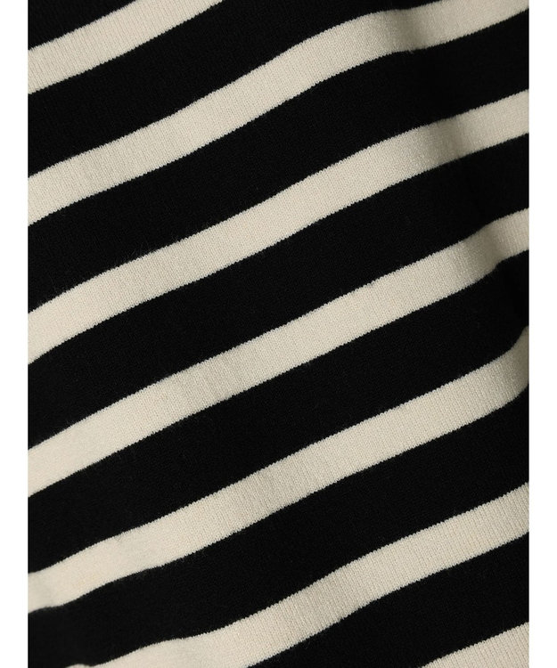 CRAFT STANDARD BOUTIQUE とてもちボーダーニットプルオーバー Black