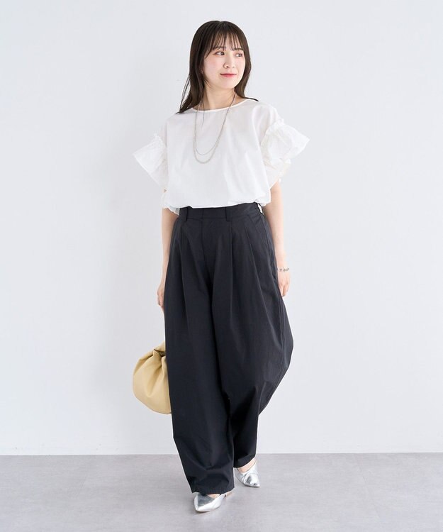 Green Parks ・ＥＬＥＮＣＡＲＥ　ＤＵＥ　バックリボンブラウス Off White