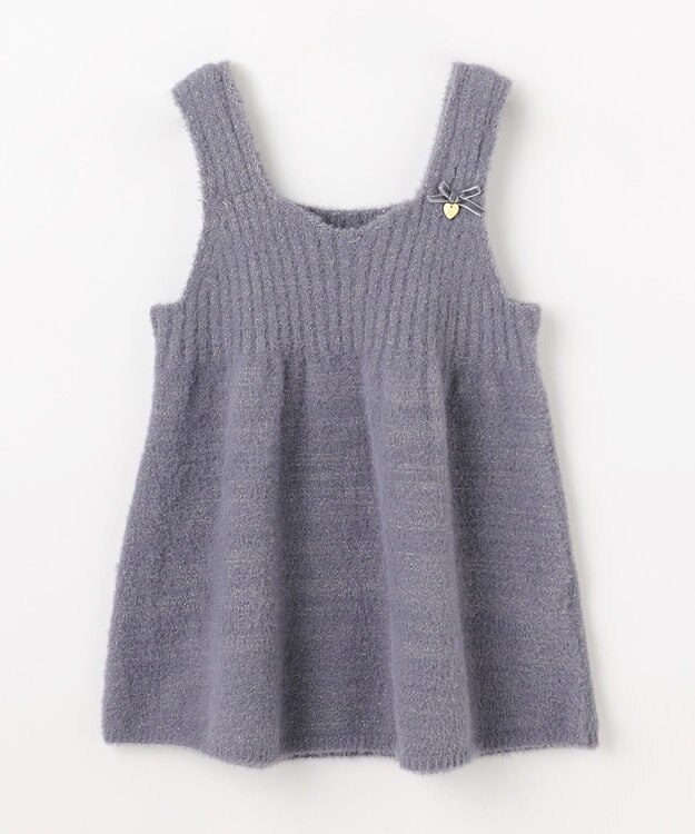 組曲 KIDS 【S-Lサイズ】シャギーニット キャミソール グレー