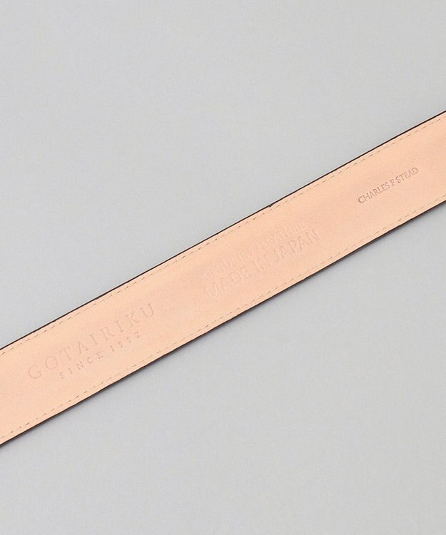 GOTAIRIKU 【CHARLES・F・STEAD】日本製　スエードベルト ダークブラウン系