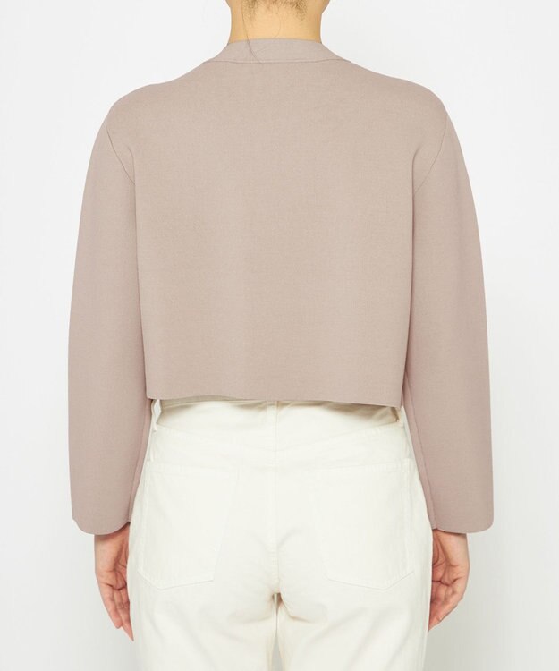 uncrave 【手洗い可】ヴィスコースナイロン ジャガード ニットジャケット（uncrave STANDARD） ベージュ