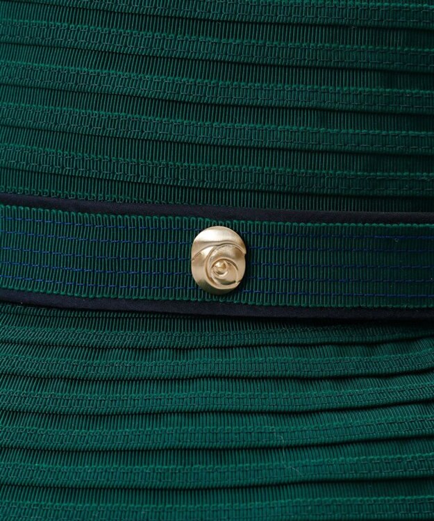 AURORA 【 LANVIN COLLECTION（ランバン コレクション） 】グログランセーラーハット グリーン