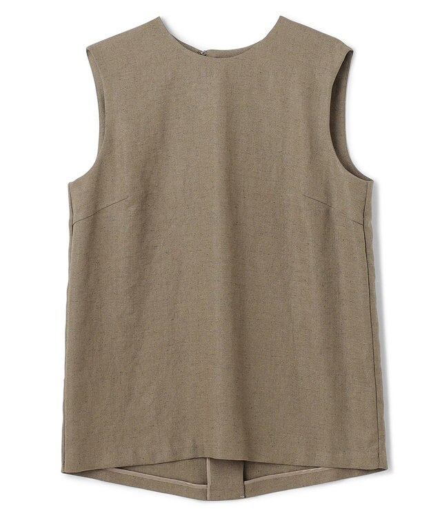 BEIGE， CAROLE / クルーネックブラウス Khaki×Sand