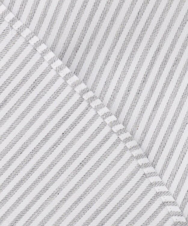 J.PRESS MEN 【Single Needle Tailoring / 形態安定】メランジカラーストライプ シャツ/B.D. ライトグレー系1