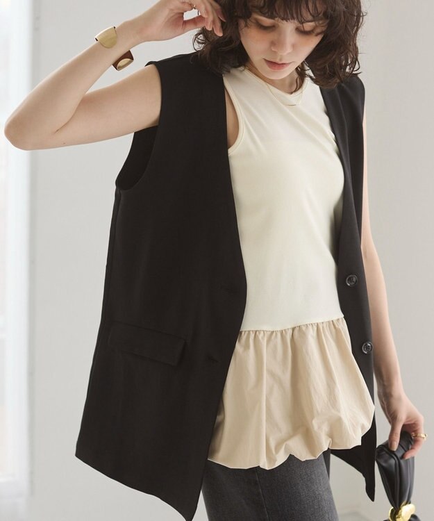 WEGO 【ANGIE VINTAGE】バルーンタンクトップ ホワイトアイボリー