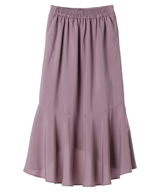 earth music&ecology アシメラッフルヘムスカート Pink