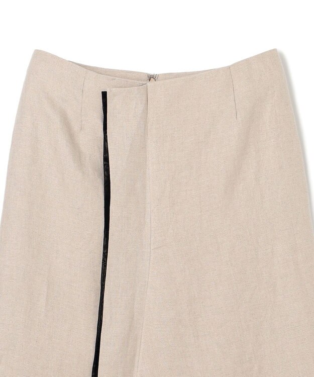 BEIGE， CHESTNUT / デザインスカート Flax