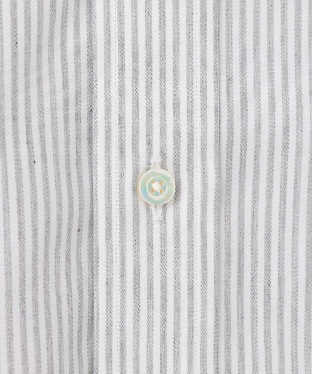J.PRESS MEN 【Single Needle Tailoring / 形態安定】メランジカラーストライプ シャツ/B.D. ライトグレー系1