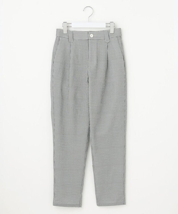 23区GOLF 【WOMEN】【撥水】ギンガムサッカー テーパードパンツ グレー系3